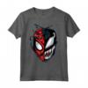 HapTiger Spider-Man Peter Venom Split Face Maglietta - Con Licenza Ufficiale - Marvel Apparel 20MARV00005A-001