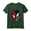 HapTiger Spider-Man Peter Venom Split Face Maglietta - Con Licenza Ufficiale - Marvel Apparel 20MARV00005A-001