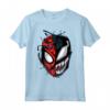 HapTiger Spider-Man Peter Venom Split Face Maglietta - Con Licenza Ufficiale - Marvel Apparel 20MARV00005A-001