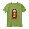 Bella Matrioska Russa Matryoshka Nesting Doll Bella Maglietta - Design Floreale Fragola - Unisex Uomini Donne Ragazzi Ragazze