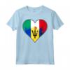 Bandiera del Patrimonio Messicano e Barbados - Maglietta Vintage per Celebrare la Tua Identità Nazionale e Culturale - Ideale per Natale
