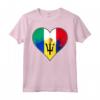 Bandiera del Patrimonio Messicano e Barbados - Maglietta Vintage per Celebrare la Tua Identità Nazionale e Culturale - Ideale per Natale