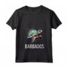 Donna Barbados Maglietta con Collo a V - Souvenir Patriottico dell'Isola dei Caraibi - Ideale per Mostrare il tuo Amore per le Barbados