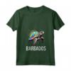 Donna Barbados Maglietta con Collo a V - Souvenir Patriottico dell'Isola dei Caraibi - Ideale per Mostrare il tuo Amore per le Barbados