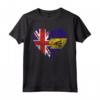 Barbados Roots - Mezza Bandiera Britannica - Maglietta del Regno Unito Barbados - Ideale per Compleanno o Festa della Mamma