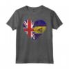 Barbados Roots - Mezza Bandiera Britannica - Maglietta del Regno Unito Barbados - Ideale per Compleanno o Festa della Mamma