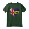Barbados Roots - Mezza Bandiera Britannica - Maglietta del Regno Unito Barbados - Ideale per Compleanno o Festa della Mamma