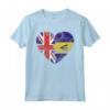 Barbados Roots - Mezza Bandiera Britannica - Maglietta del Regno Unito Barbados - Ideale per Compleanno o Festa della Mamma