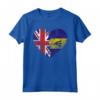 Barbados Roots - Mezza Bandiera Britannica - Maglietta del Regno Unito Barbados - Ideale per Compleanno o Festa della Mamma