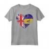 Barbados Roots - Mezza Bandiera Britannica - Maglietta del Regno Unito Barbados - Ideale per Compleanno o Festa della Mamma