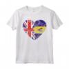 Barbados Roots - Mezza Bandiera Britannica - Maglietta del Regno Unito Barbados - Ideale per Compleanno o Festa della Mamma