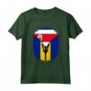 Costa Rica Barbados - Bandiera Costa Rica Barbados Cerniera Maglietta - Mix Hispanic Heritage Month Design