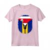 Costa Rica Barbados - Bandiera Costa Rica Barbados Cerniera Maglietta - Mix Hispanic Heritage Month Design