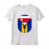 Costa Rica Barbados - Bandiera Costa Rica Barbados Cerniera Maglietta - Mix Hispanic Heritage Month Design