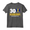 Bandiera Patriottica Barbados del Giorno dell'Indipendenza Maglietta - Ideale per Compleanno, Anniversario e Mostrare l'Orgoglio delle Barbados