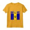 Donna Barbados - Bandiera del Paese delle Barbados Maglietta con Collo a V - Regalo per Uomini e Donne - Ideale per Compleanno o Natale