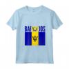 Donna Barbados - Bandiera del Paese delle Barbados Maglietta con Collo a V - Regalo per Uomini e Donne - Ideale per Compleanno o Natale