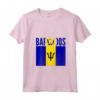 Donna Barbados - Bandiera del Paese delle Barbados Maglietta con Collo a V - Regalo per Uomini e Donne - Ideale per Compleanno o Natale