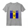 Donna Barbados - Bandiera del Paese delle Barbados Maglietta con Collo a V - Regalo per Uomini e Donne - Ideale per Compleanno o Natale