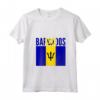 Donna Barbados - Bandiera del Paese delle Barbados Maglietta con Collo a V - Regalo per Uomini e Donne - Ideale per Compleanno o Natale
