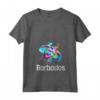 Donna Barbados Maglietta con Collo a V - Souvenir Patriottico dell'Isola dei Caraibi - Ideale per Mostrare Orgoglio Barbados
