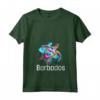 Donna Barbados Maglietta con Collo a V - Souvenir Patriottico dell'Isola dei Caraibi - Ideale per Mostrare Orgoglio Barbados