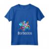 Donna Barbados Maglietta con Collo a V - Souvenir Patriottico dell'Isola dei Caraibi - Ideale per Mostrare Orgoglio Barbados