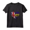 Donna Barbados Roots - Mezza Bandiera Britannica - Maglietta con Collo a V - Ideale per Compleanno, Festa della Mamma e Mese del Patrimonio Ispanico
