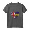 Donna Barbados Roots - Mezza Bandiera Britannica - Maglietta con Collo a V - Ideale per Compleanno, Festa della Mamma e Mese del Patrimonio Ispanico