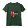 Donna Barbados Roots - Mezza Bandiera Britannica - Maglietta con Collo a V - Ideale per Compleanno, Festa della Mamma e Mese del Patrimonio Ispanico