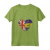 Donna Barbados Roots - Mezza Bandiera Britannica - Maglietta con Collo a V - Ideale per Compleanno, Festa della Mamma e Mese del Patrimonio Ispanico