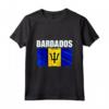 Emblema della Bandiera delle Barbados - Maglietta Leggera con Taglio Classico - Ideale per Mostrare l'Orgoglio Nazionale