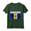 Emblema della Bandiera delle Barbados - Maglietta Leggera con Taglio Classico - Ideale per Mostrare l'Orgoglio Nazionale