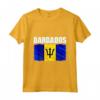 Emblema della Bandiera delle Barbados - Maglietta Leggera con Taglio Classico - Ideale per Mostrare l'Orgoglio Nazionale
