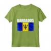 Emblema della Bandiera delle Barbados - Maglietta Leggera con Taglio Classico - Ideale per Mostrare l'Orgoglio Nazionale