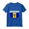 Emblema della Bandiera delle Barbados - Maglietta Leggera con Taglio Classico - Ideale per Mostrare l'Orgoglio Nazionale