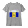 Emblema della Bandiera delle Barbados - Maglietta Leggera con Taglio Classico - Ideale per Mostrare l'Orgoglio Nazionale