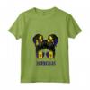 Ragazza Barbados Capelli Disordinati Patriottico Barbados Pride Women Kid Maglietta con Collo a V - Idea Regalo Compleanno o Natale