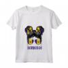 Ragazza Barbados Capelli Disordinati Patriottico Barbados Pride Women Kid Maglietta con Collo a V - Idea Regalo Compleanno o Natale