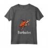 Donna Barbados Maglietta con Collo a V - Souvenir per Viaggiatori alle Barbados - Ideale per Mostrare Patriottismo Bajan