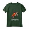 Donna Barbados Maglietta con Collo a V - Souvenir per Viaggiatori alle Barbados - Ideale per Mostrare Patriottismo Bajan
