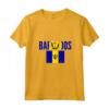 Donna Barbados - Bandiera del paese delle Barbados Maglietta con Collo a V - Regalo Ideale per Compleanni, Lauree e altro