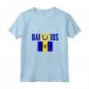 Donna Barbados - Bandiera del paese delle Barbados Maglietta con Collo a V - Regalo Ideale per Compleanni, Lauree e altro