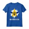 Bandiera Patriottica Barbados Vintage - Maglietta Pride Independence Day per Compleanno, Natale, Anniversario - Ideale per Familiari e Amici