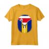 Costa Rica Barbados Bandiera Costa Rica Barbados Cerniera - Mix Heritage Hispanic Flag - Ideale per Orgoglio Latino e Heritage Month - Acquista Online!