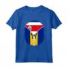 Costa Rica Barbados Bandiera Costa Rica Barbados Cerniera - Mix Heritage Hispanic Flag - Ideale per Orgoglio Latino e Heritage Month - Acquista Online!