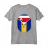 Costa Rica Barbados Bandiera Costa Rica Barbados Cerniera - Mix Heritage Hispanic Flag - Ideale per Orgoglio Latino e Heritage Month - Acquista Online!