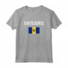 Barbados Bandiera Barbadiana Barbados Maglietta - Leggera e Taglio Classico - Ideale per Mostrare l'Orgoglio Nazionale