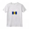 Barbados Bandiera Barbadiana Barbados Maglietta - Leggera e Taglio Classico - Ideale per Mostrare l'Orgoglio Nazionale