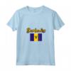 Donna Souvenir Barbados Bandiera Barbados | Radici Bajan Barbados Maglietta con Collo a V - Orgoglio Nazionale e Radici Barbadiane